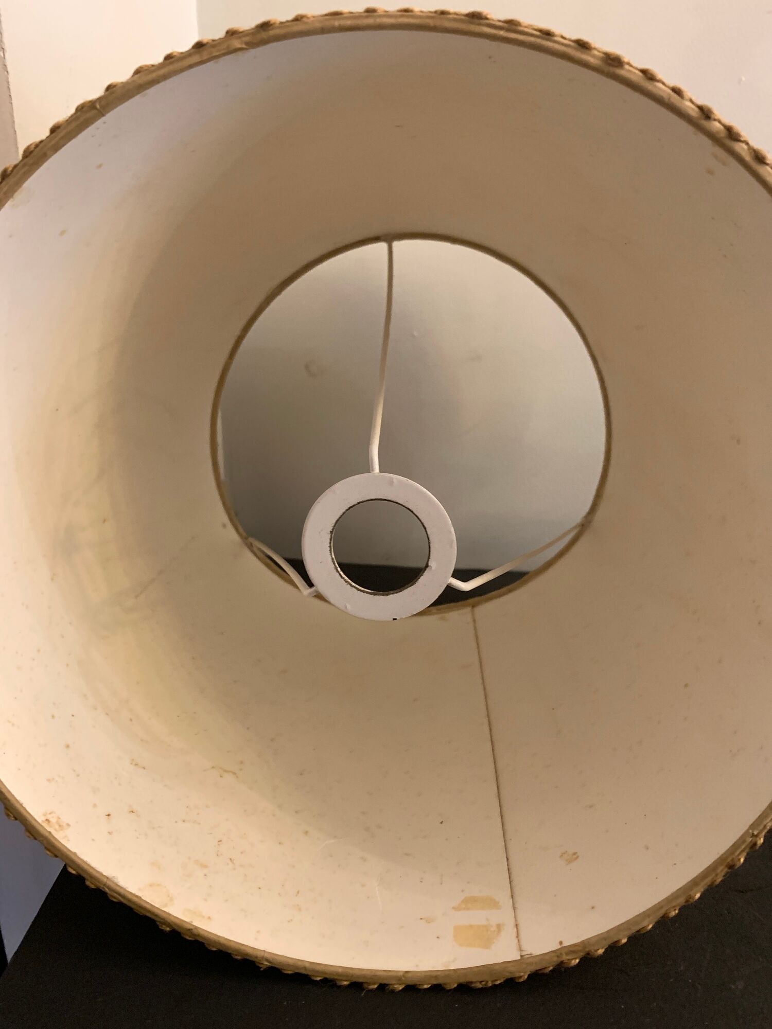 Rope lamp, handmade in the 70s