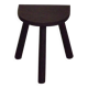 Vintage French Traditional Wooden 3 Legged Milking Stool – D-Shaped Seat