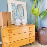 Pair of pine chests of drawers, circa 1970.
