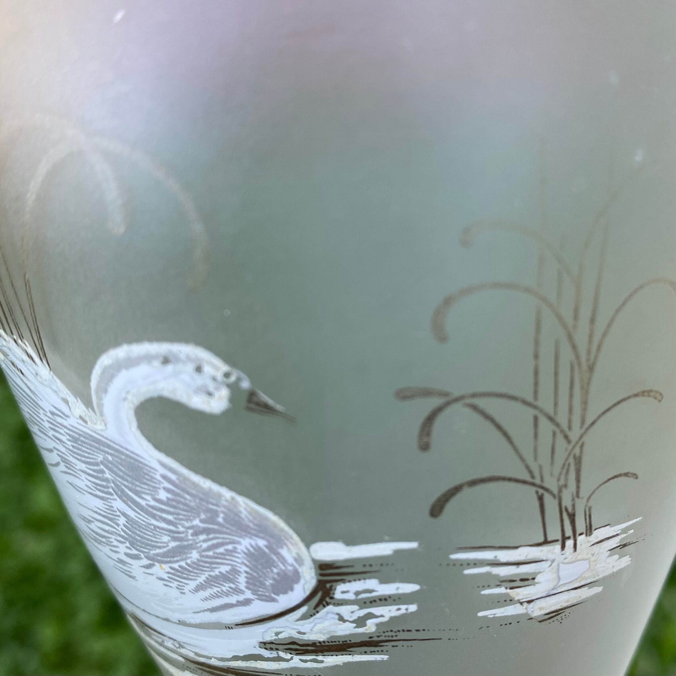 Antique hand-painted vase