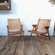 2 folding chairs vintage Rex lounge by Niko Kralj design
