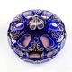 Biedermeier bonbonniere, cobalt glass, Egermann, Germany, 1930s