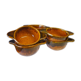 Set of 6 earthenware bowls in very good condition.