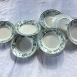 8 vintage hollow plates Terre de Fer