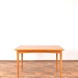 Table à manger extensible en teck danois du milieu du siècle, années 1960.