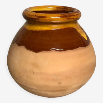 Vase boule terre cuite émaillée