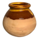 Vase boule terre cuite émaillée
