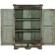 Green cabinet old teak piece and patina of origin India
