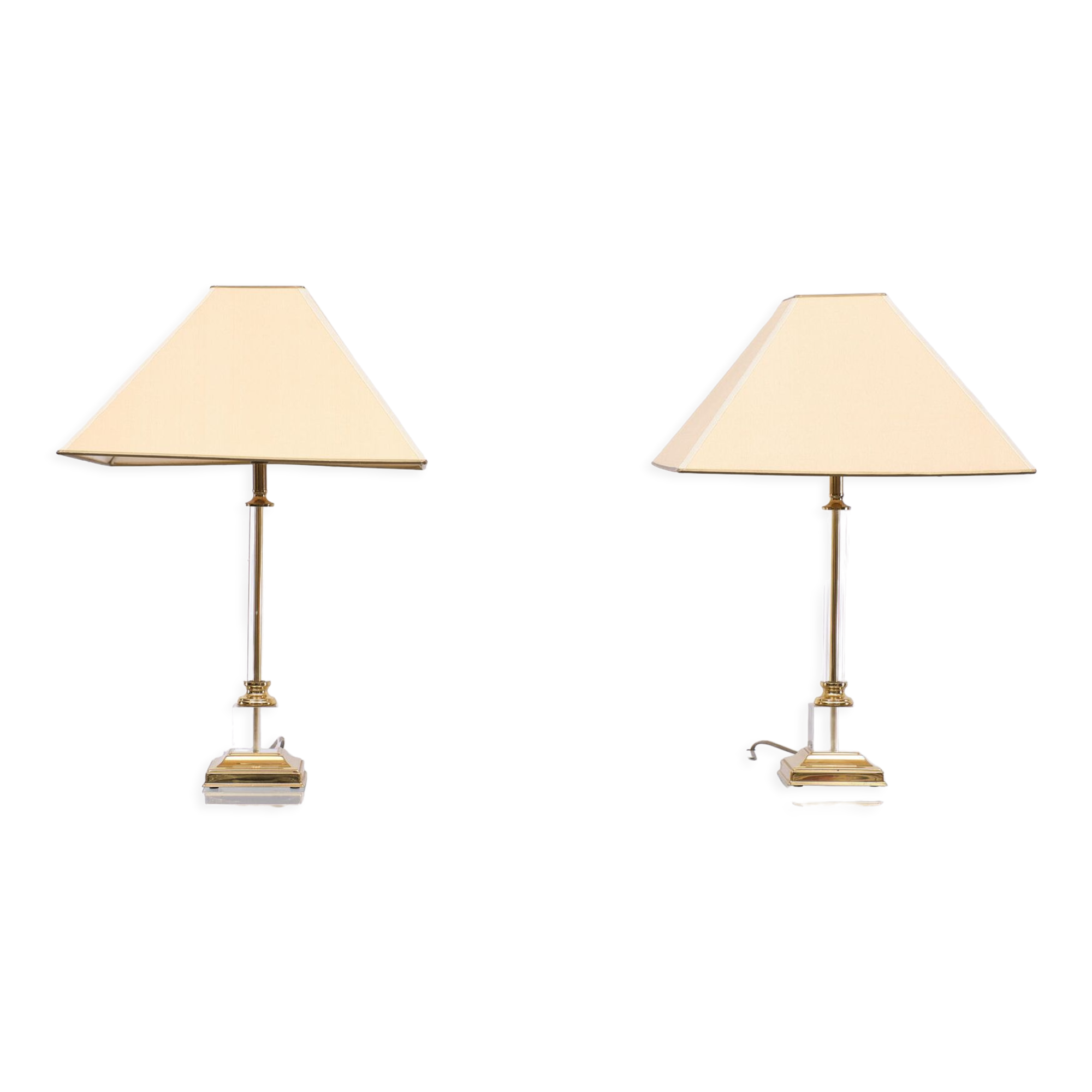 Kullmann table lamps hollywood regency Germany 1970s