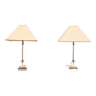 Kullmann table lamps hollywood regency Germany 1970s