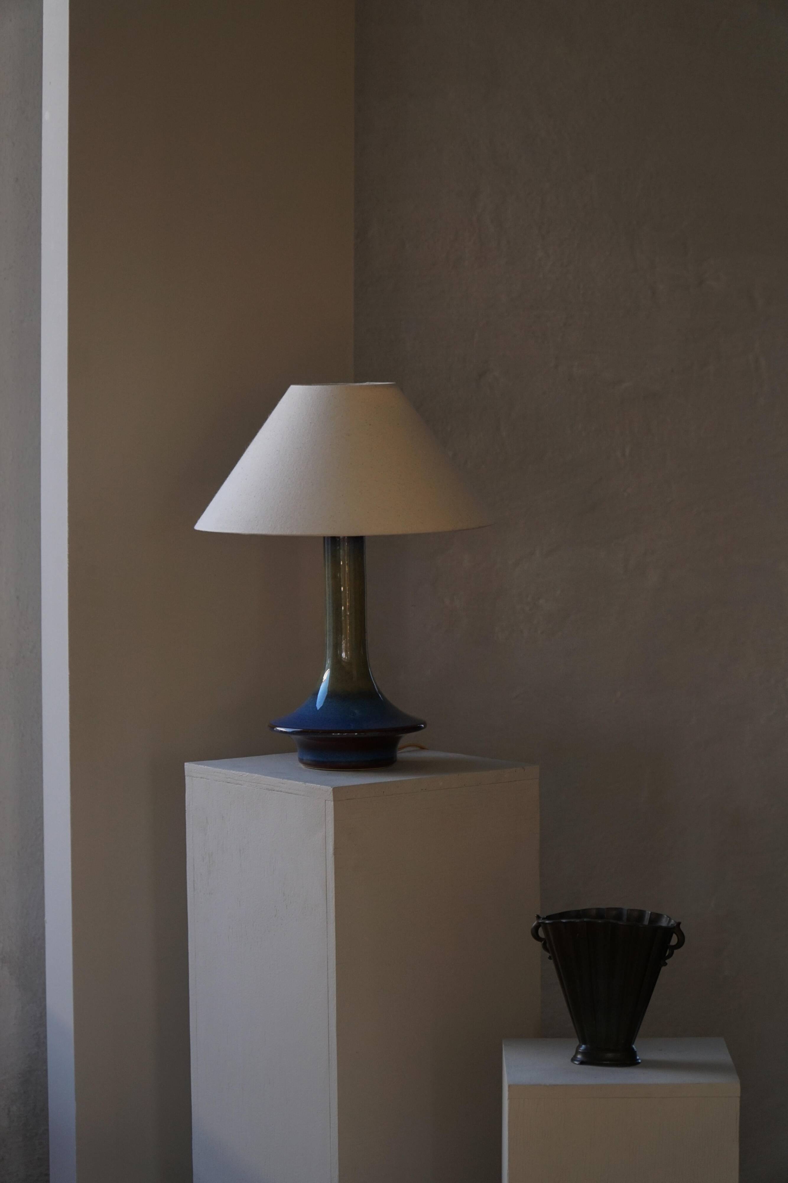 Lampe de table moderne danoise en grès par Joseph Simon pour Søholm Stentøj, années 1960
