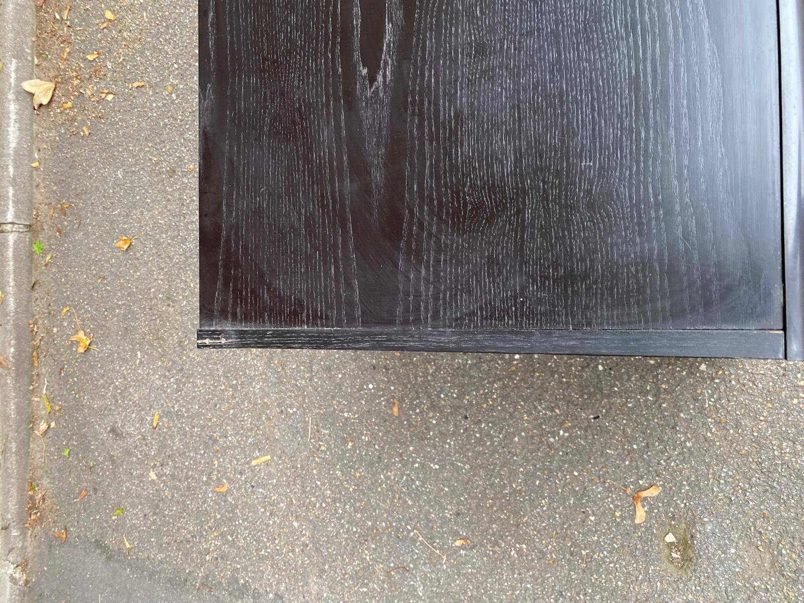 White and brown wooden chest of drawers from the 80s