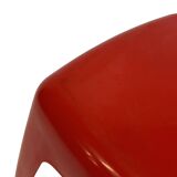 Vintage Space age plastic stool table mid century red plant stand