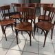 Suite of 6 baumann vintage bistrot chairs 1960s