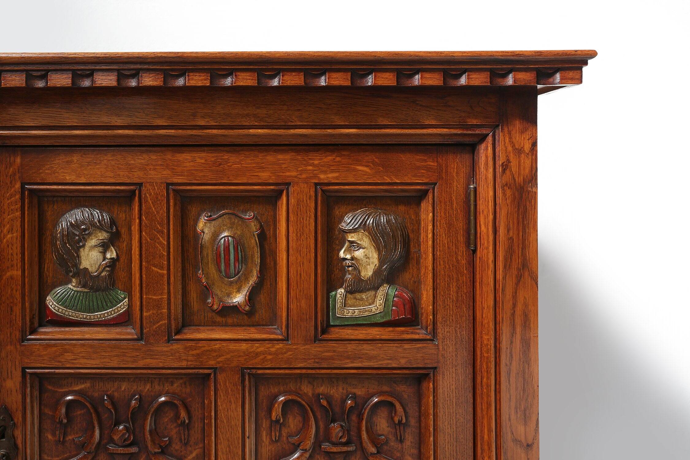 20th century baroque style carved sideboard, Spain ca. 1950