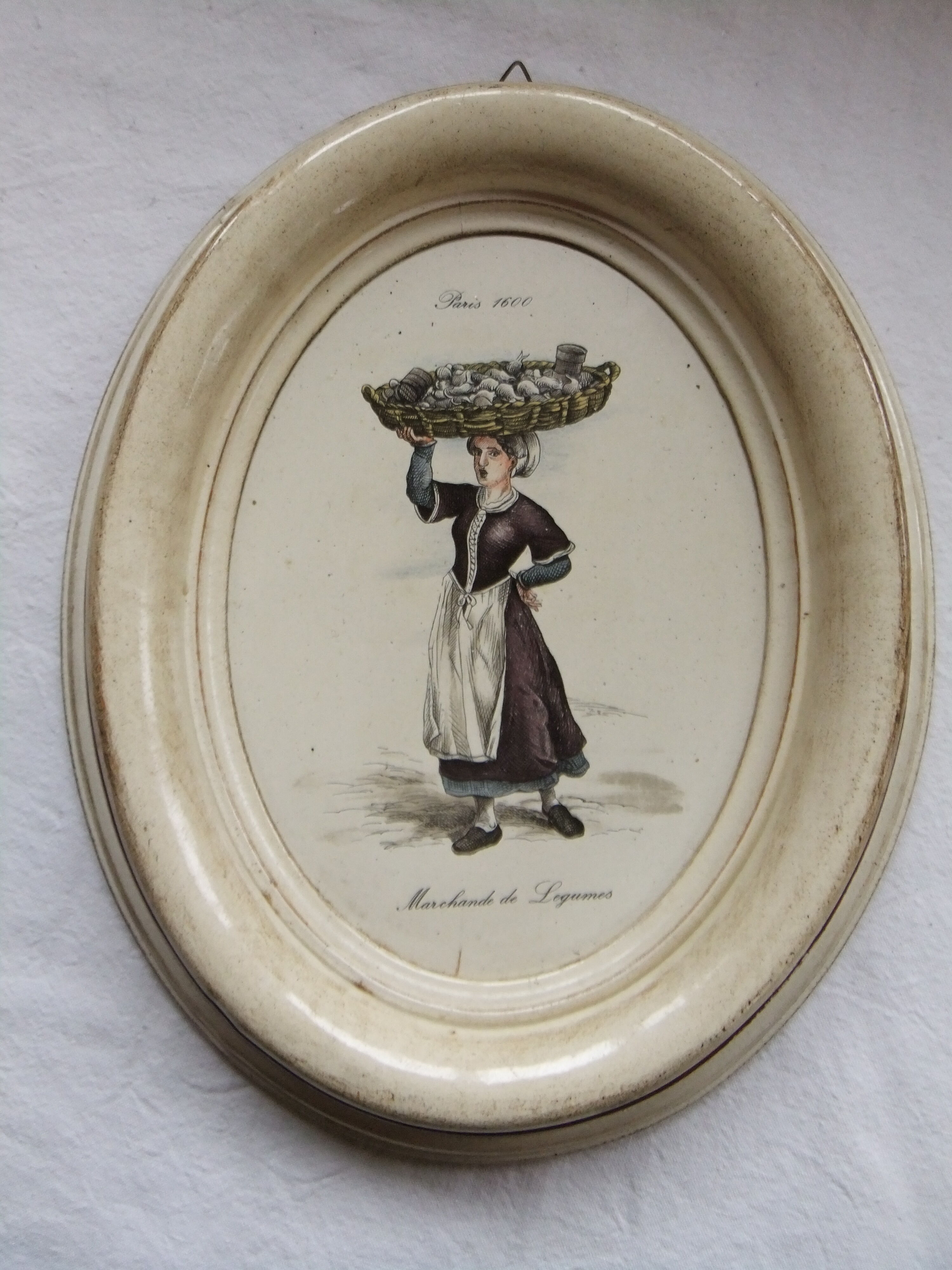 Table frame medallion old trades vintage decoration