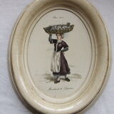 Table frame medallion old trades vintage decoration