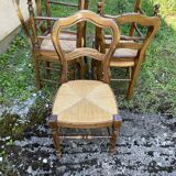 Set of 5 baumann rustic chairs