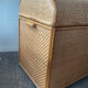 Rattan and wood trunk/box from the 70s-80s.