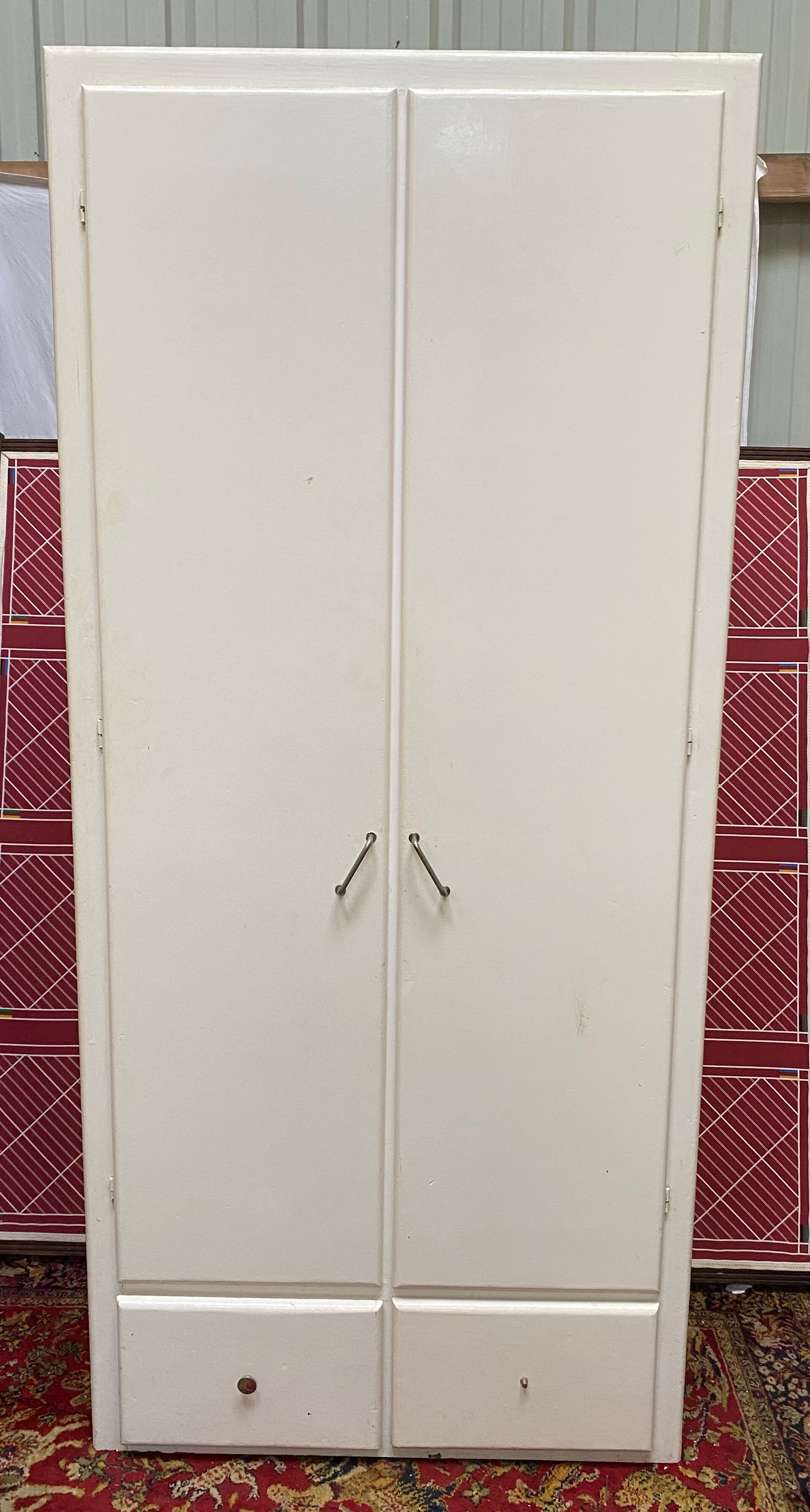 Parisian wardrobe 50s, two doors, two drawers