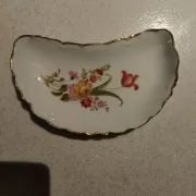 Half-moon porcelain dish from Limoges