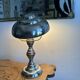 Pair of Art Deco ELAU mushroom lamps with adjustable nickel-plated metal.
