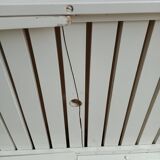 Vintage garden furniture R Gleizes in white painted wood