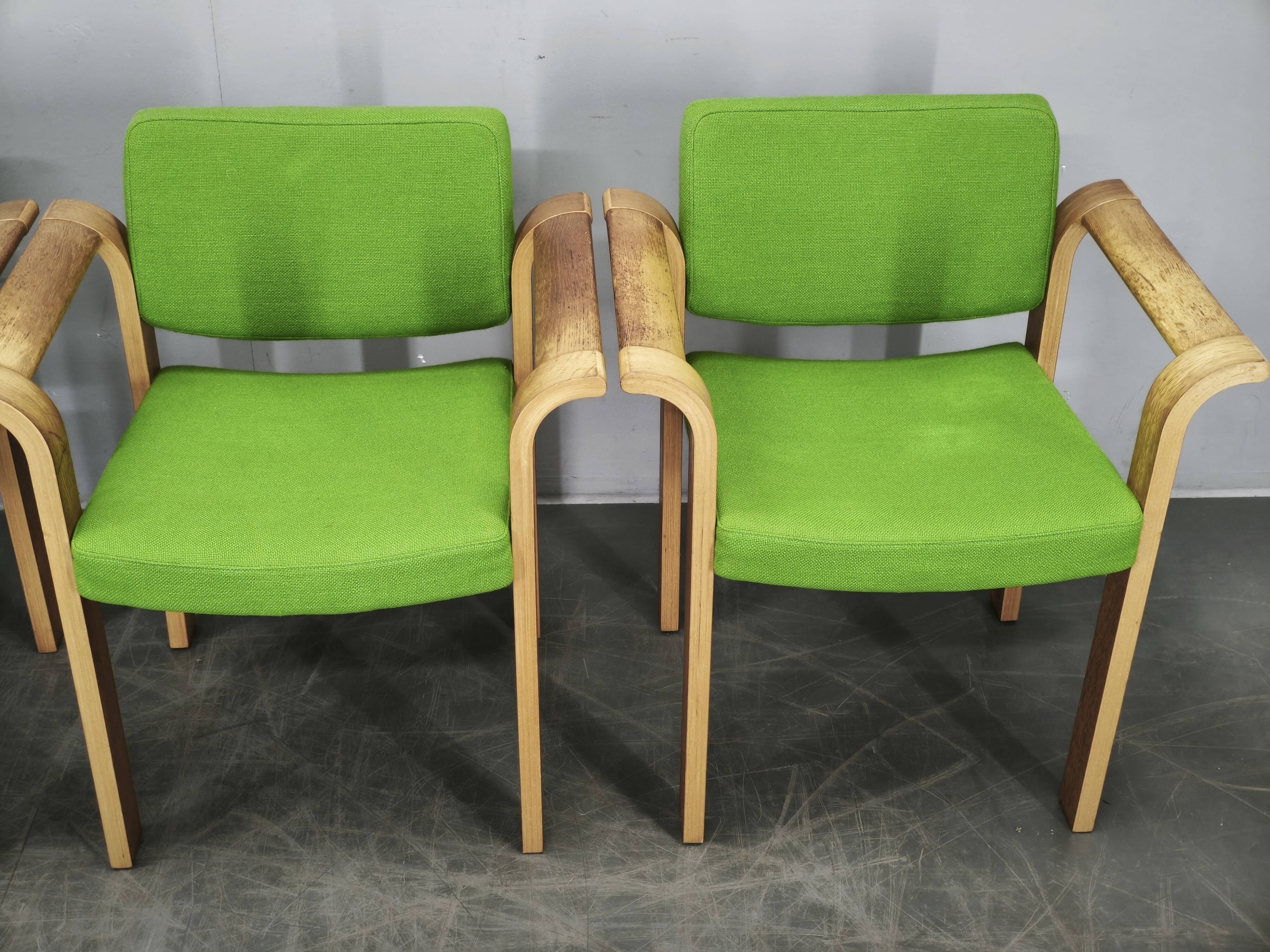 Set of 4 Danish Oak Armchairs by Magnus Olesen, 1960s