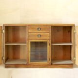 1930s walnut credenza in art deco style