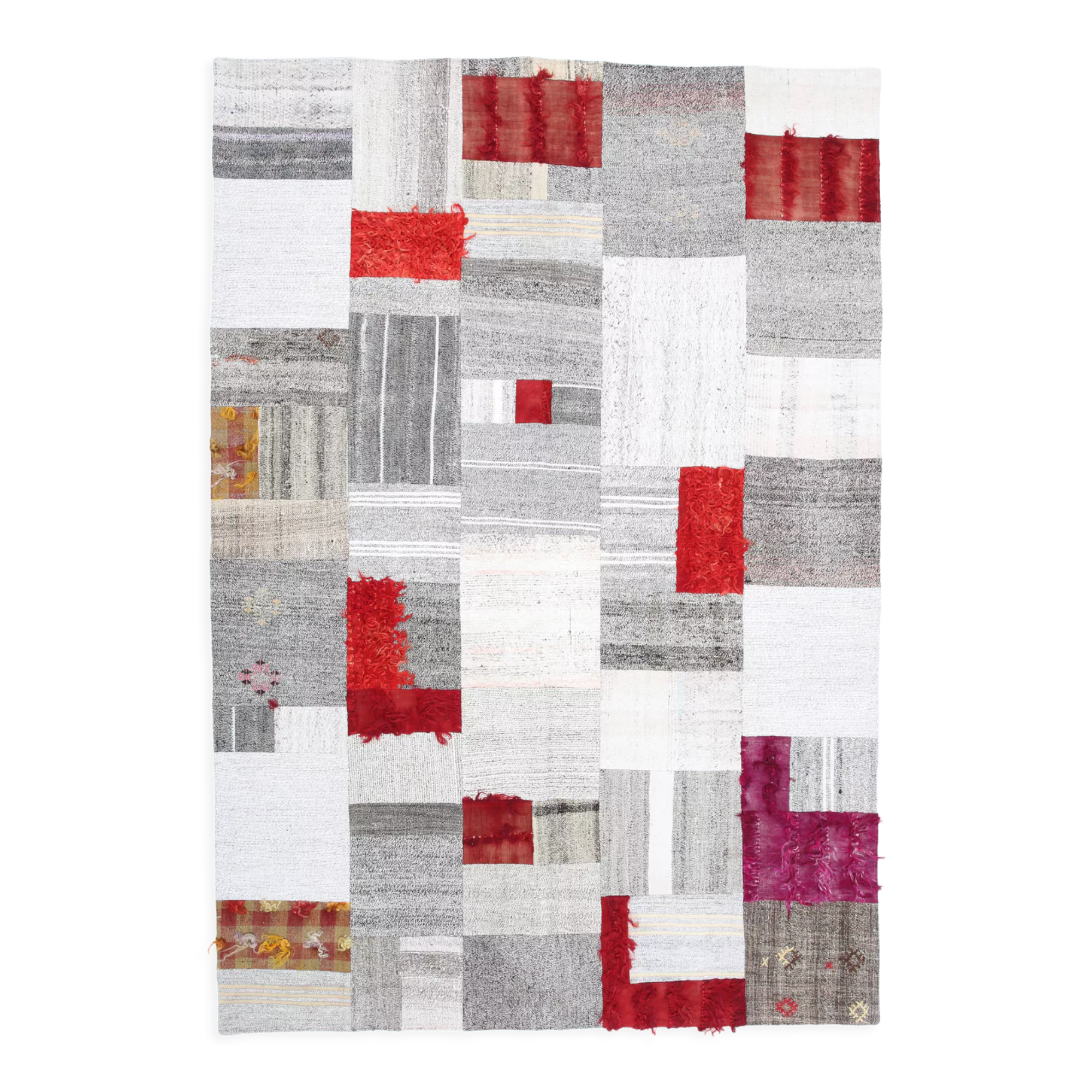 Bohemian vintage kilim rug 212x307cm