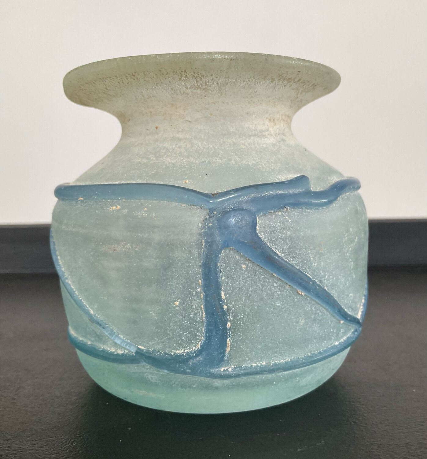 Old vase "Scovo" in Murano glass paste
