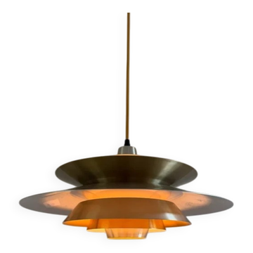 Pendentif vintage Lyskaer - Bent Nordsted - lampe danoise multicouche