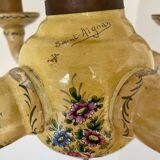 Chandelier with 4 lights in Saint-Aignan earthenware, circa 1940