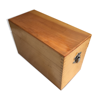 Wooden box workbook or directory