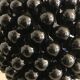 Black Italian ceramic pigna lamp 1970
