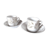 pair of Paris porcelain coffee cups