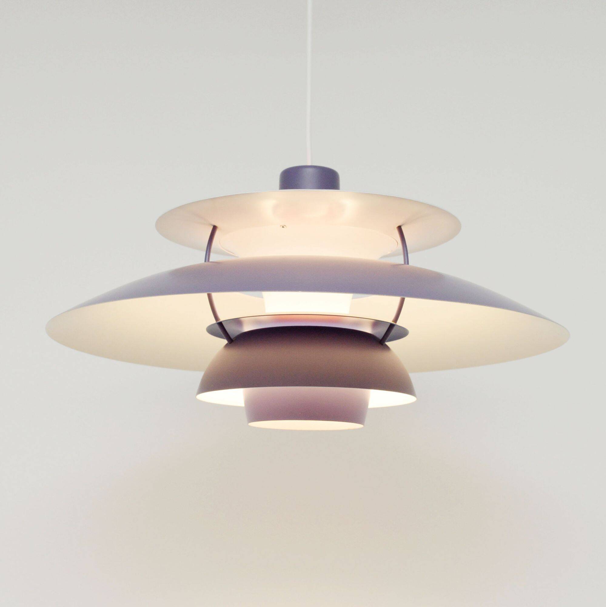 Lavender PH5 lamp, P. Henningsen for L. Poulsen, vintage 1960s