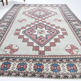 Handmade Wool Oushak Rug