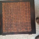 Wooden chest and braided rice straw