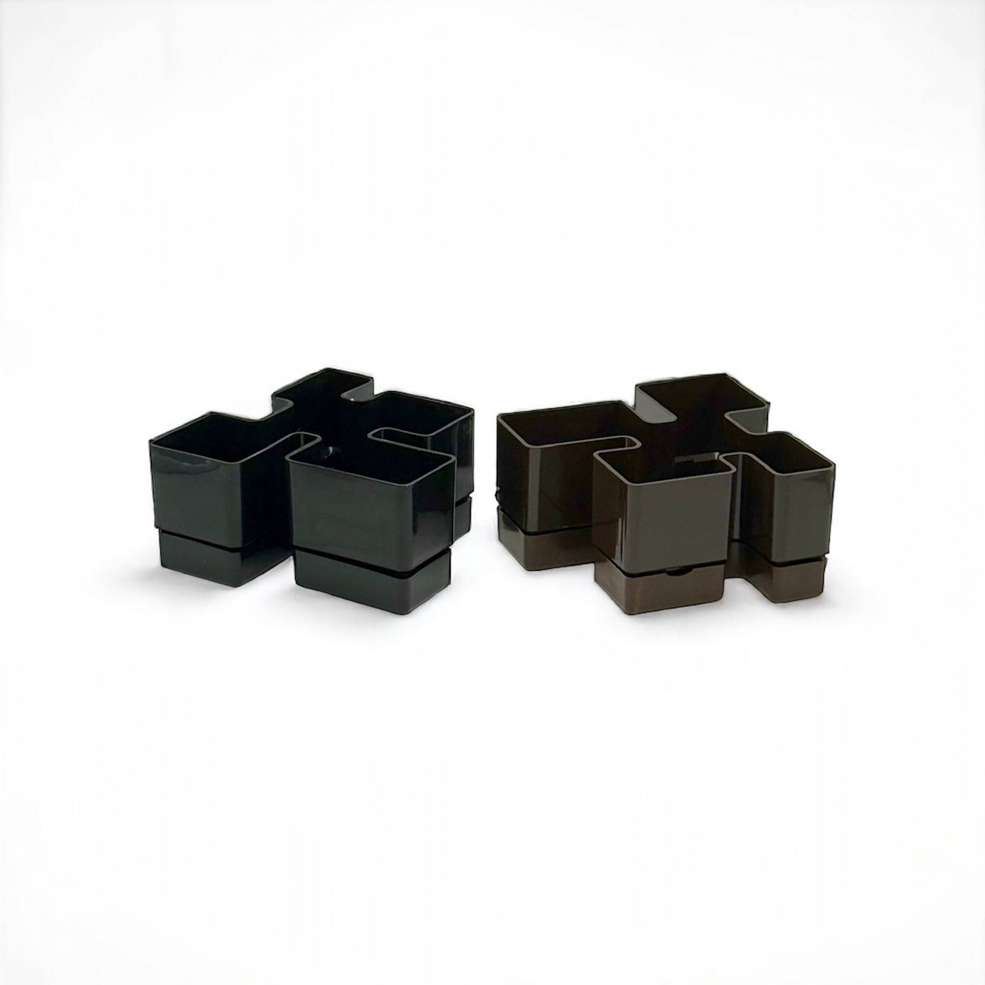 Paire de jardinières modulaires vintage des années 70 par Vastill