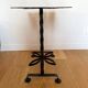 Occasional table / rectangular side table wrought iron with discs