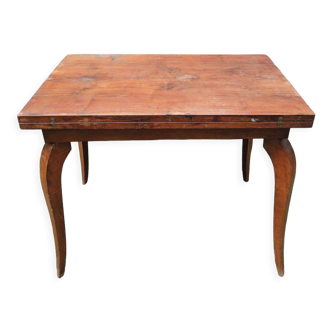 Ancienne table porte feuille en bois