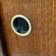 Vintage shoe cabinet with tapered legs