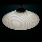Vintage swirling glass pendant lamp from Murano, Italy, 1970s.