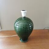 Vintage green ceramic lamp base