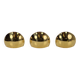 Vintage Half Moon Wall Lamps in Brass, 1980, Set of 3
