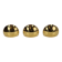 Vintage Half Moon Wall Lamps in Brass, 1980, Set of 3