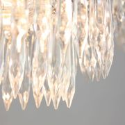Vintage Italian Crystal & Chrome Chandelier, 1970s