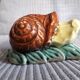 Céramique vintage en forme d'escargot