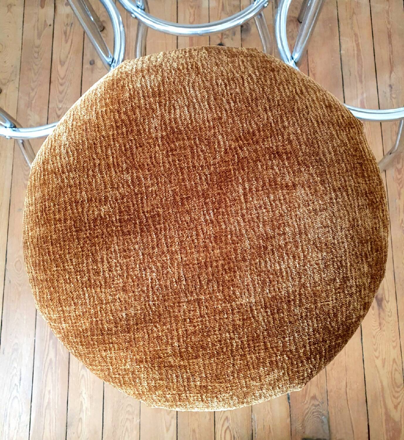 4 Tabourets de bar chromé vintage